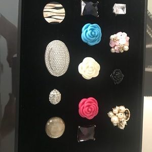 Rings size 6 & Rhinestone Buckle